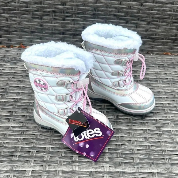 Totes Ernie Toddler Girls Waterproof Faux Fur Lined Snow Boots Size 7 - Picture 1 of 10